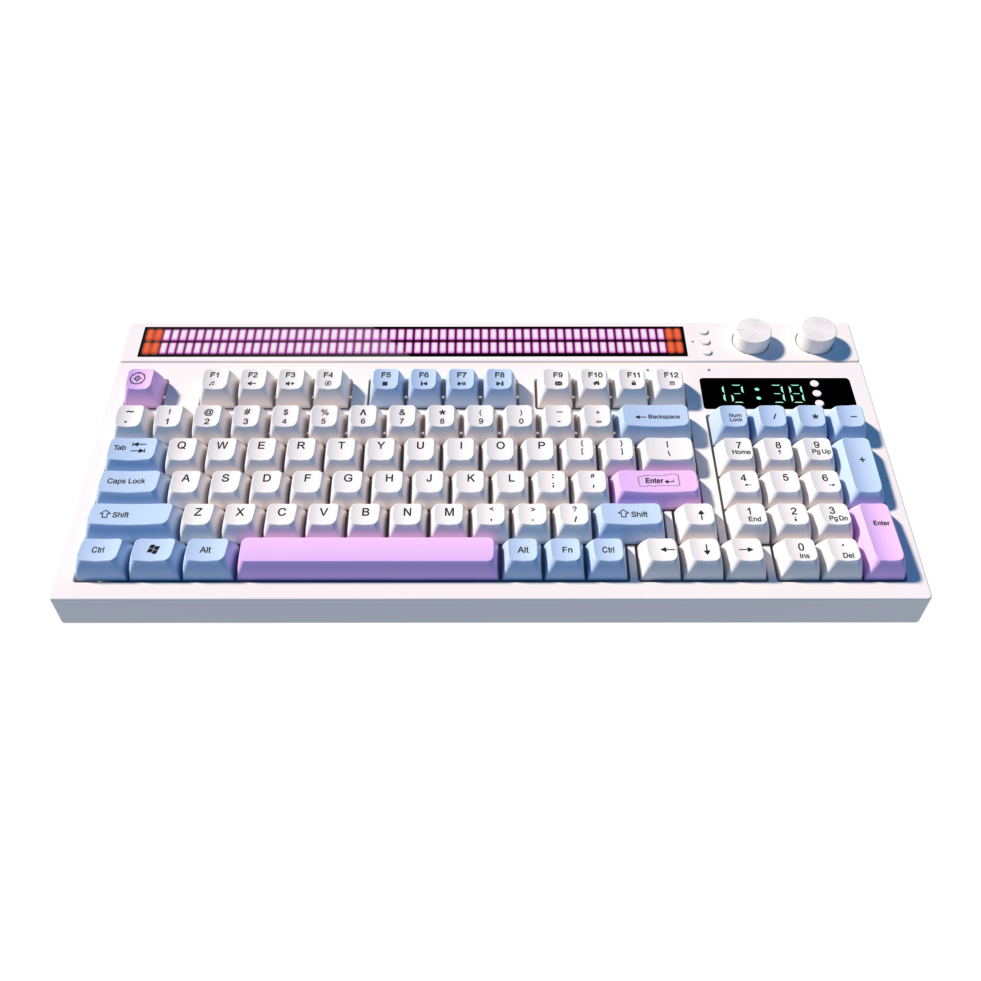 Nouveau EM Logo filaire USB RGB lumière LED QWERTY clavier de jeu personnalisé 2.4G sans fil pour PC de bureau USB 3.0 Interface