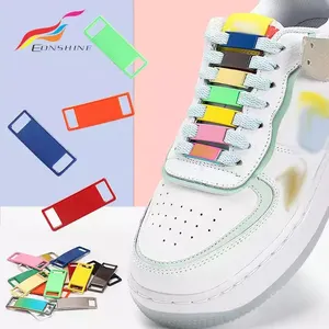 Wholesale Custom Blank Metal Plate Shoe Lace Accessory Buckle Tag Lace Lock Shoelaces Charms