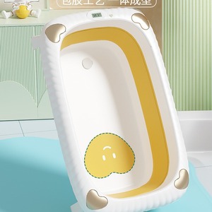 Extra Large Foldable <strong>Baby</strong> <strong>Bathtub</strong> With Lying Support <strong>For</strong> Newborns 0-12 Months Plastic Heart Shaped Design - Product Image 4