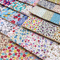 Tissus à motifs floraux multicolores, doux et élégants, design féminin, tissu imprimé 100% coton pour vêtements