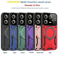 Étui de protection Lichicase avec anneau de protection d'objectif à grande fenêtre et support anti-collision pour Xiaomi Poco M8 M8 Pro, coque magnétique