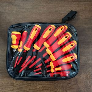Multipurpose <b>Screwdriver</b> Set 10 Pcs Insulated Magnetic With Anti Slip Handle For Diy Repair Tools - Product Image 1