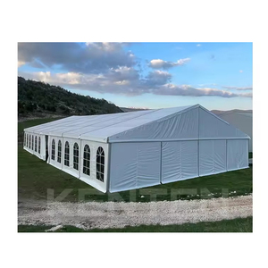 Tente de mariage transparente, 3M à 80M, grande Structure, en Aluminium, étanche, blanche et robuste pour 200 personnes - Product Image 1