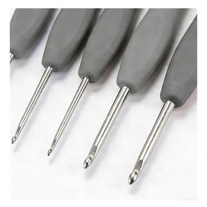 Beginner Portable Crochet Yarn <b>Kit</b> Square Fabric Knitting <b>Tools</b> Accessories DIY Starter Practice Set with Storage Carrying <b>Bag</b> - Product Image 3