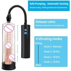 Автоматический мужской секс-продукт обновленный перезаряжаемый Электрический пенис вакуумный насос для мужчин мастурбатор пенис насосы для увеличения - Product Image 4