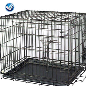 <span class=keywords><strong>Cages</strong></span> à chiens en fil métallique à porte simple / Cage à chien en fil métallique bon marché - Product Image 3