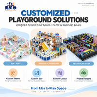 Structure de jeu intérieure commerciale pour enfants, écologique, avec piscine à balles, toboggan, trampoline, carrousel, maison et tunnel, personnalisable