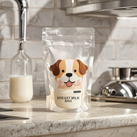 Sacs de lait maternel pour congélateur sans BPA personnalisés pochette pour aliments pour bébés sac de stockage de lait maternel en silicone réutilisable