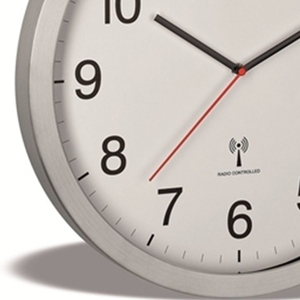 TFA Funk-Wanduhr XL 60.3545.02 Modern Quartz <b>Wall</b> <b>Clock</b> with Metal Frame Needle Display <b>Radio</b>-<b>Controlled</b> - Product Image 2
