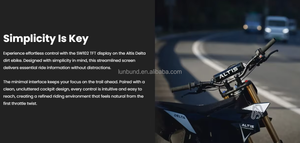 Motocicleta Eléctrica Todoterreno Altis Delta, Batería de Litio de 72V 35Ah, Potencia Máxima de 13kW, Motocross de Alta Velocidad, 62MPH, Bicicleta Eléctrica - Product Image 5