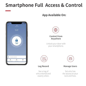 Master Lock for Blue-tooth Smart Anti-Theft Key Safe Durable Zinc Alloy Digital <strong>Door</strong> Lock with Fingerprint &amp; Key Unlock Features - Product Image 5