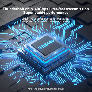 Ult-đoàn kết 12 trong 1 <span class=keywords><strong>Thunderbolt</strong></span> 4 trung tâm kép <span class=keywords><strong>HD</strong></span> HDMI2.0 4K 60Hz DP 4K 144Hz USB 3.0 SD TF RJ45 TB4 Docking Station kép 4K màn hình - Product Image 5