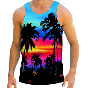 Camisetas de Tirantes Personalizadas para Hombre, Transpirables, de Secado Rápido, para Verano, Casuales, para Gimnasio, Ropa Deportiva, Impresión Digital - Product Image 4