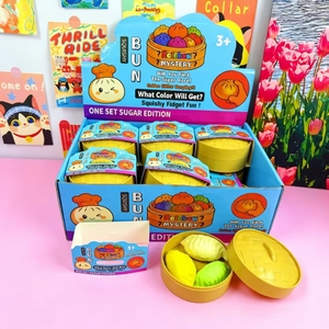 Juguete Antiestrés de Peluche Suave de Levadura Lenta, Adornos Divertidos y Portátiles para Oficina, Juguete de Peluche de Dumpling Colorido y Gracioso - Product Image 2