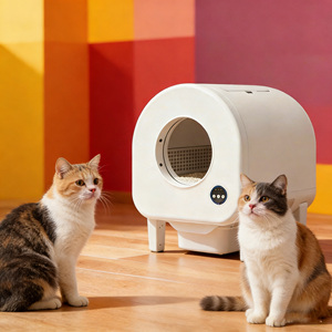 Bac à litière pour chat automatique, directement de l'usine, avec capteur de contrôle, sûr, anti-pincement, haute qualité. - Product Image 1