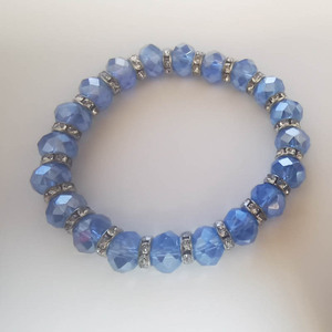 Thời Trang Đàn Hồi Vòng Đeo Tay Bohemia Pha Lê Rhinestone Độc Đáo Nhà Máy Mặt Pha Lê Thủy Tinh Hai Lớp Pha Lê Chuỗi Hạt Vòng Đeo Tay - Product Image 1