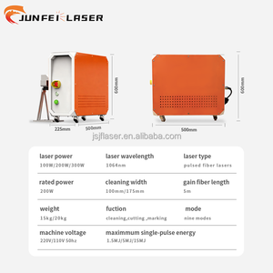 Máquina de Marcado, Limpieza y Corte Láser de Fibra Portátil JUNFEI 3 en 1, 30W/50W/100W/200W, Eliminación de Óxido en Metal y Piedra, AI DXF - Product Image 4