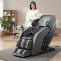 Fauteuil de massage ergonomique pour le corps entier avec thérapie thermique et fonction d'inclinaison à gravité zéro pour la maison et le bureau