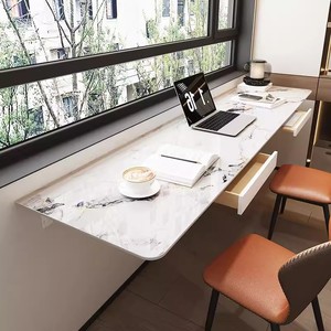 Table murale suspendue en panneau de roche de conception simple Double balcon chambre chevet établi bureau à domicile bureau d'<span class=keywords><strong>ordinateur</strong></span> - Product Image 2