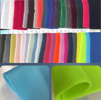 Tissu en maille hexagonale 3D en polyester 100% tricoté doré