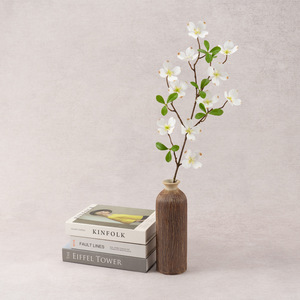 Flores Artificiales de Seda con Textura Biónica de Flor de Cornus, Estilo Chino Moderno, Arreglos Florales Decorativos para Sala de Estar y Comedor - Product Image 3
