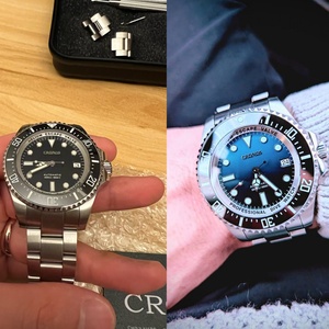 นาฬิกาดำน้ำอัตโนมัติ Cronos สายสแตนเลส กันน้ำได้ลึก 2000 เมตร นาฬิกาสำหรับนักดำน้ำมืออาชีพ รุ่น L6009M - Product Image 3