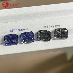 Chất lượng cao 5A + lớp Tanzanite màu bát giác cắt Cubic Zirconia 3*5mm-13*18mm 4k nghiền đá cắt tổng hợp lỏng đá quý - Product Image 2