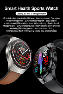 MT200 Salud Smartwatch para hombres ECG Monitor de ritmo cardíaco 1,43 'Pantalla AMOLED Carga inalámbrica IP67 Android OEM Relojes de mano inteligentes - Product Image 3