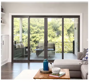 REDOAKパーティションスライディングドアキッチンリビングルームスライディングガラスドアパーゴラアルミニウム引き戸キット - Product Image 6