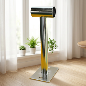 Support de stationnement pour vélos d'extérieur en acier inoxydable SUS304 robuste avec structure de base en forme de T - Product Image 2