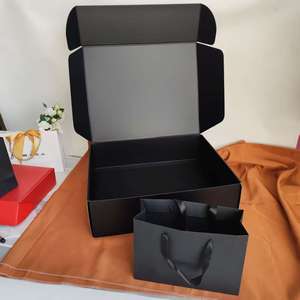 Luxury Matte Black Custom Printed <b>Shipping</b> <b>Box</b> , Rigid Corrugated Mailer Boxes for Beauty & Jewelry - Product Image 5