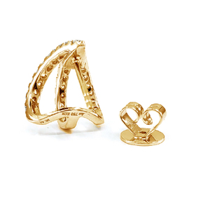 Prix d'usine Hong Kong, excellente qualité, sertissage pavé, or blanc massif 18 carats, diamant véritable taille brillant, bijoux fins de fiançailles vintage - Product Image 3