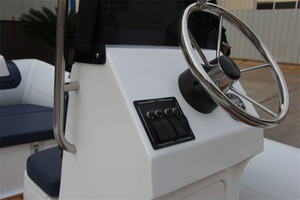 12ft מהירות גבוהה עמיד פיברגלס גוף סירת דיג סירה מתנפחים ספורט 360 עם קונסולת מרכז - Product Image 5