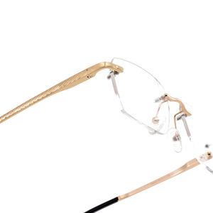 卸売最新ファッションリムレス光学メガネブルーライトブロッキングクリアビジネスリムレスアイウェア男性用 - Product Image 6