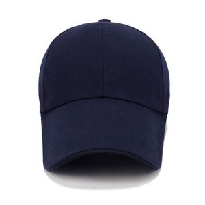 Gorra de Béisbol Personalizada Azul Marino de 6 Paneles con Visera Larga, Estilo Deportivo Urbano, Tela Resistente - Product Image 2