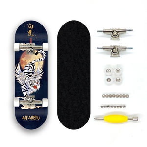 AILEFU New Ideas AM/<span class=keywords><strong>PRO</strong></span> Mini <span class=keywords><strong>Finger</strong></span> Skateboard complet 32mm 5 plis en érable, double rocker, étanche et écologique - Product Image 2