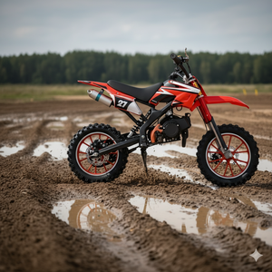 Prix direct usine – Moto tout-terrain 49cc pour enfants débutants, démarrage manuel, vitesse maximale 40-60 km/h, petite moto de cross pour enfants de 3 à 12 ans - Product Image 1