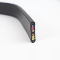 Kabel Flat Fleksibel YFFBG 4*60 Ribbon Control Konduktor Tembaga Selubung PVC 7AWG 105C Merek LIBIN untuk Crane Elevator Transportasi