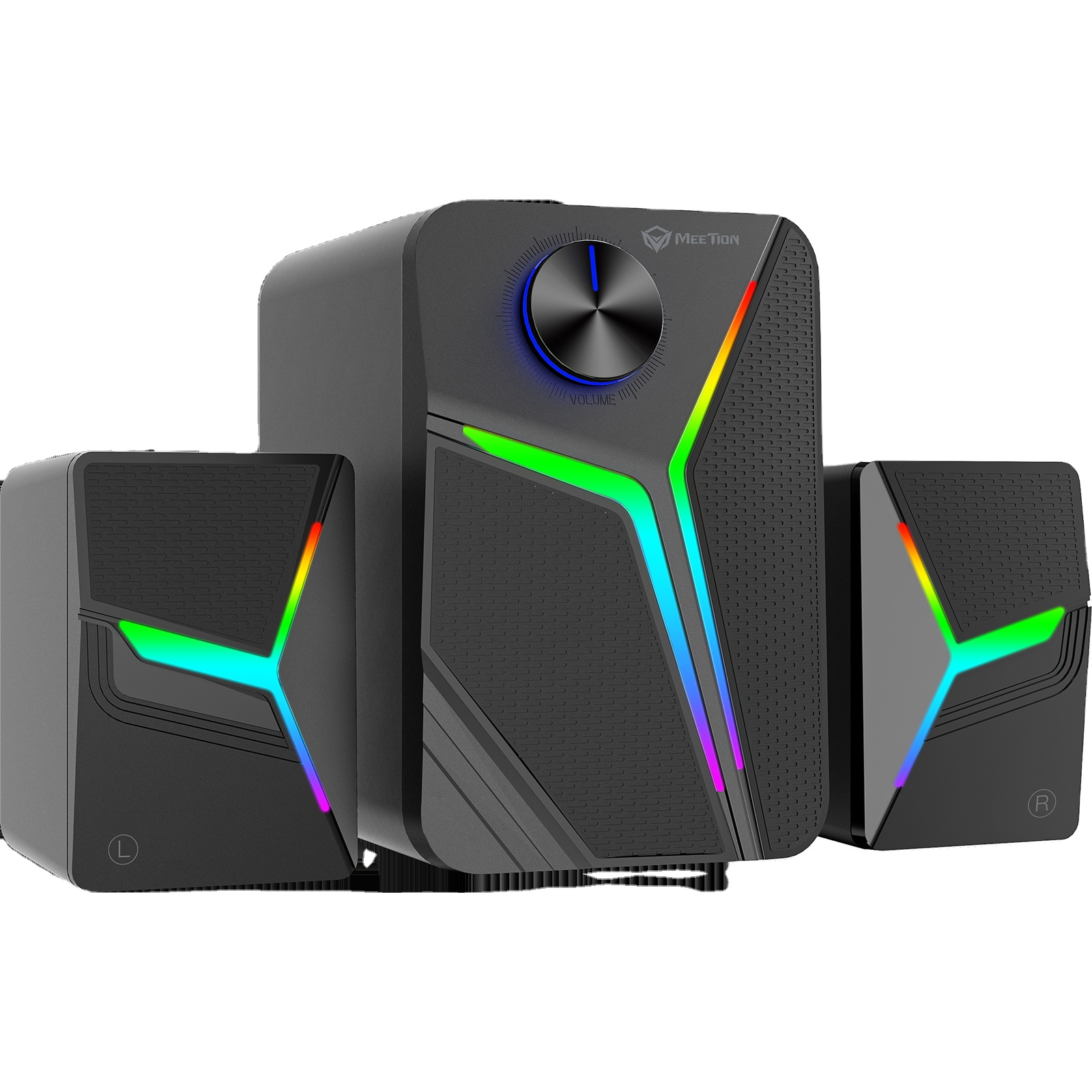 Hercules XPS 2.1 Bassboost (2.1 luidspreker, 64 W, volumeregelaar, hoofdtelefoon/AUX-ingang