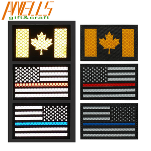 Custom Airsoft Security Force IR IFF a infrarossi Patch nazionali tessuto Call tap naps naps napes taglio Laser forma di fiore - Product Image 6