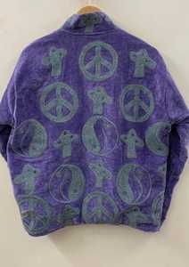 Veste courte d'hiver en velours Suzani, brodée motif champignon, style festival hippie, coupe bomber, unisexe, cadeau, vente en gros, Inde - Product Image 2