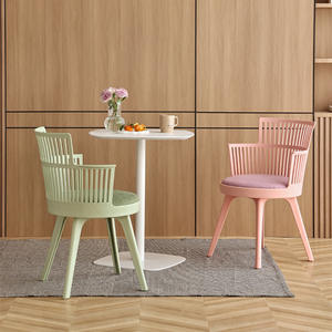 <span class=keywords><strong>Chaise</strong></span> de salle à manger à dossier épais de style nordique moderne en plastique HA-609 - Product Image 3