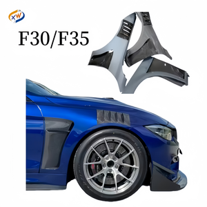 2013-2019 para <span class=keywords><strong>BMW</strong></span> Serie 3 F30 F35 <span class=keywords><strong>320i</strong></span> 330 340 actualización guardabarros de fibra de carbono apertura guardabarros ancho cuerpo Kit parachoques - Product Image 1