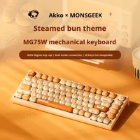 Clavier mécanique OEM RGB MG75W Bun Paradise PBT USB-C sans fil 2.4G pour gaming, nouveau, Chine, hot-swap, 1000Hz, TTC Gold