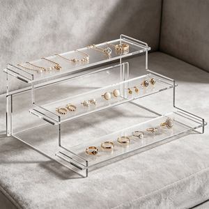 Fabrika Çıkışlı Fırın Ürünleri Mağazası Çok Katlı Akrilik Teşhir Standı Pasta Dükkanı Tatlı ve Kurabiye Tezgah Üstü Düzenleyici Kafe Büfe Ofis İçin - Product Image 3