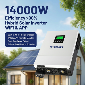 Invertisseur solaire hybride SAMAS 14000W 48V à double sortie 14000W MPPT 180A Charge maximale hors réseau et sur réseau WiFi APP - Product Image 1