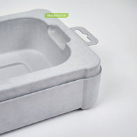 Boîte d'emballage en pulpe moulée de bagasse de canne à sucre de qualité supérieure, emballage écologique personnalisé pour écouteurs