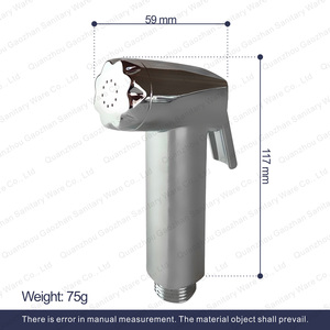 Muslim Silver ABS Plastic High Pressure <strong>Spray</strong> <strong>Hand</strong> Shattaf <strong>Toilet</strong> <strong>Bidet</strong> Sprayer Set for Bathroom Portable <strong>Toilet</strong> <strong>Bidet</strong> Sprayer - Product Image 2