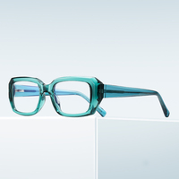 Monture de lunettes optiques Partagas TR90 souple rectangulaire avec charnières à ressort et branches à clipser, anti-lumière bleue, pour femmes et hommes