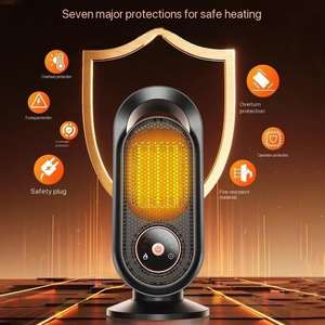 Calentador Eléctrico Pequeño para el Hogar, Temperatura Constante, Ahorro de Energía, Protección de Apagado Automático - Product Image 4